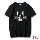 Футболка мужская хлопковая с буквенным принтом, большие размеры 6XL 7XL 8XL, Повседневная Свободная рубашка с О-образным принтом, лето