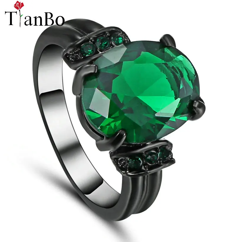 Женское кольцо с зеленым/прозрачным овальным камнем|fashion rings for women|rings womenring |