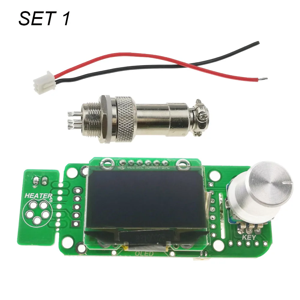 KSGER V2.01 STM32 OLED T12 Электрический паяльник температура паяльная станция контроллер T12-K T12-JL02 паяльник - Цвет: set 1