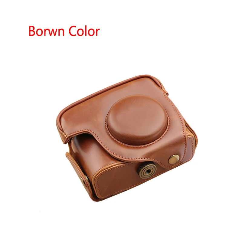 Кожаный чехол для камеры Canon сумка Powershot G15 G16 DSLR плечевой ремень|case for canon|shoulder