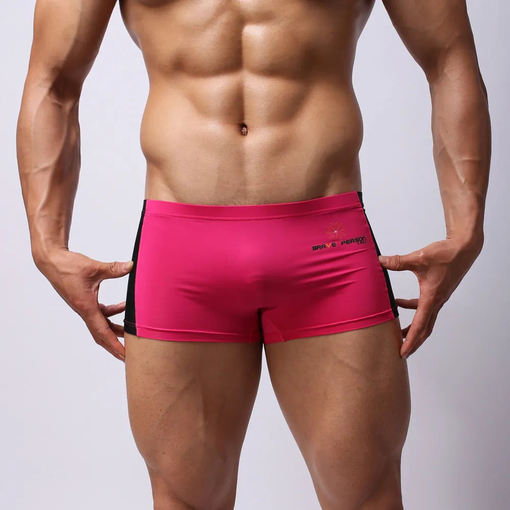 Hot Pink CHAMSGEND, Мужская одежда для плавания Maillot De Bain, купальные костюмы для мальчиков, шорты-боксеры, плавки для плавания, мужские купальные костюмы для серфинга - Цвет: Hot Pink