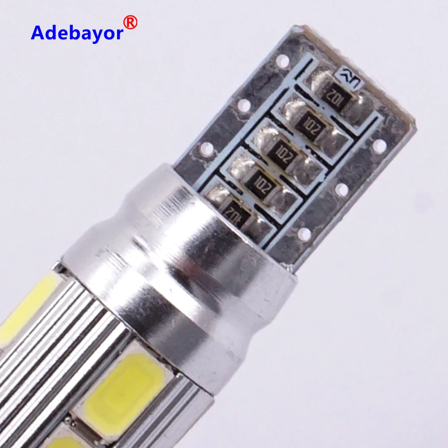 6 шт./лот T10 canbus led 10 SMD 5630 чип 501 W5W 194 безошибочный Автомобильный светодиодный