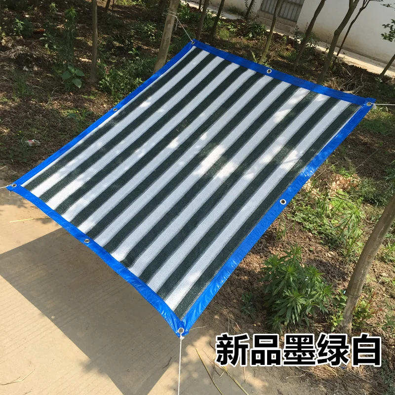 Сетка от солнца Tewango 95% темно зеленого + белого цвета для сада террасы зеленые