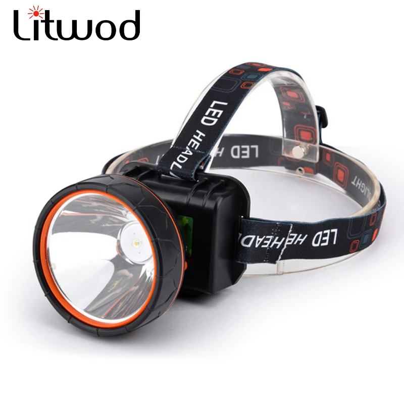 Litwod Z20 T6 светодиодный яркие фары головного света налобный фонарик с встроенным