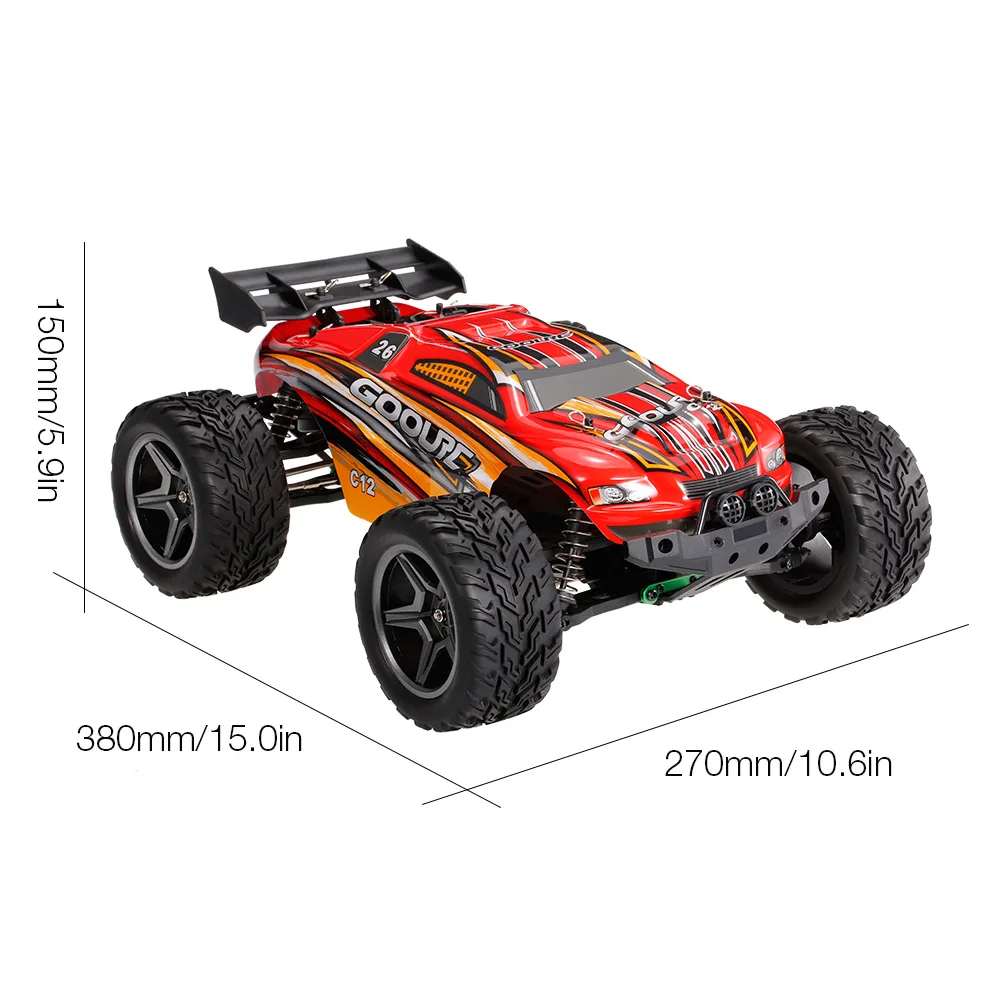 GoolRC C12 2 4 ГГц 2WD 1:12 Радиоуправляемый автомобиль 35 км/ч Матовый Электрический
