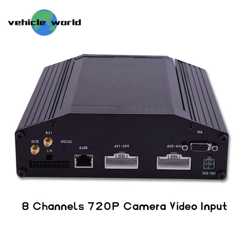 Автомобиль удаленной области наблюдения 8 мобильный канальный DVR с gps