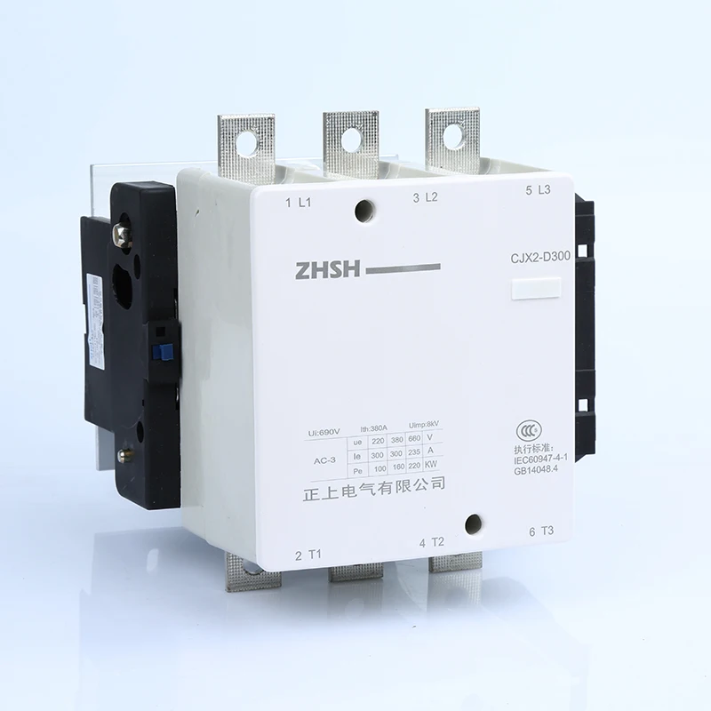 Ac Контактор CJX2 D300 3pin бытовой мотор реле стартера 300A коммутаторы 3 фазы