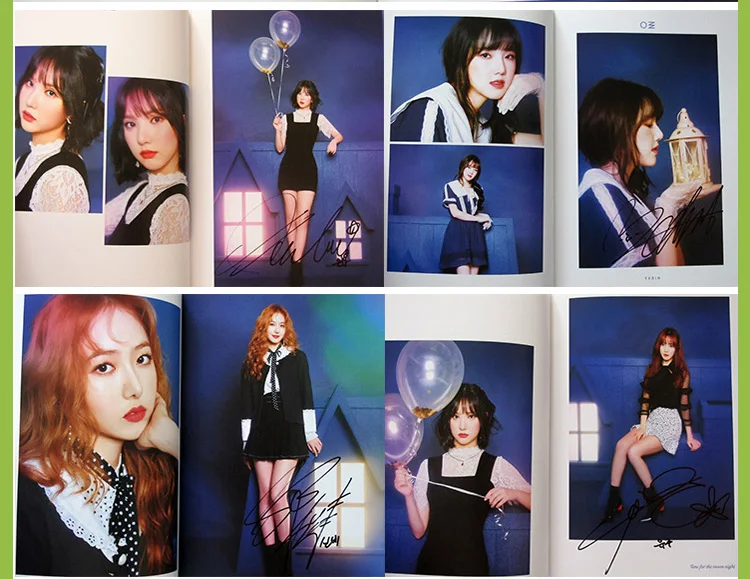 Подписанный GFRIEND с автографом мини альбом время для лунной ночи CD + фотоальбом k pop