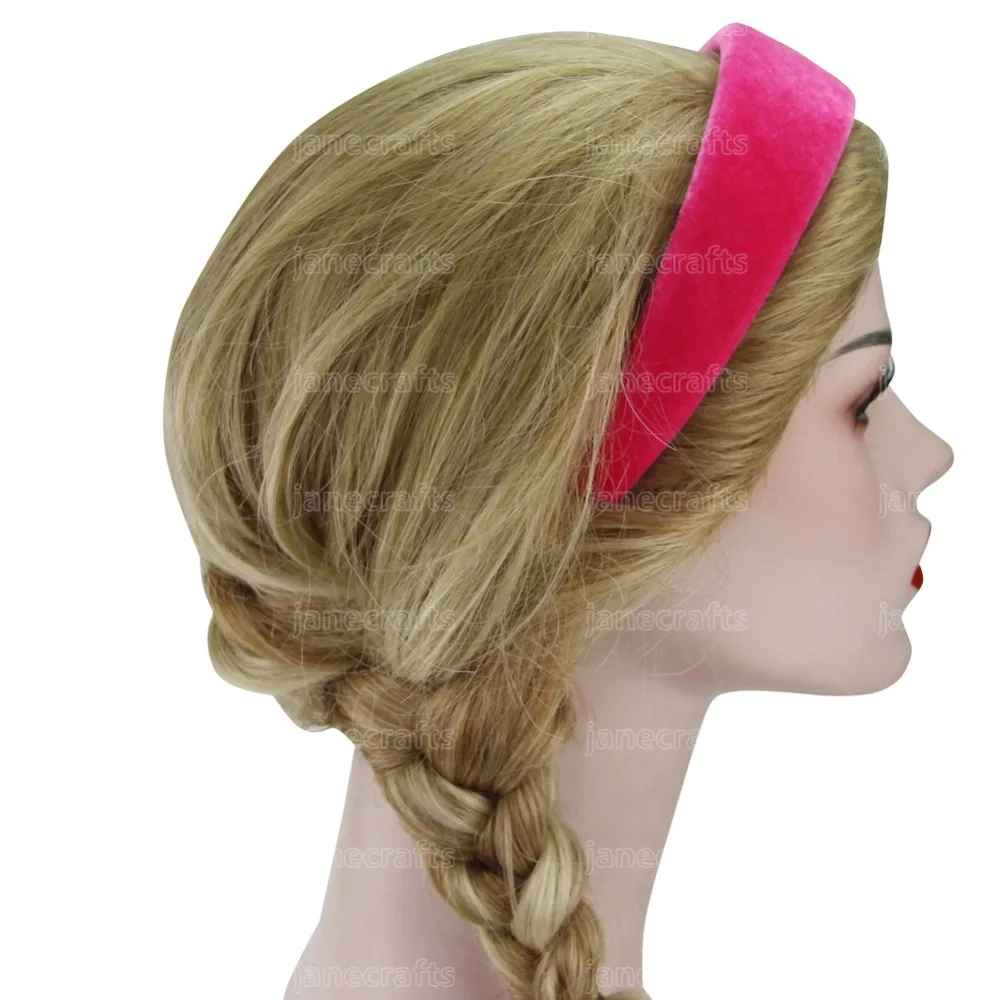 Бархатные аксессуары для волос повязка на голову женщин 4 см пластиковый мягкий