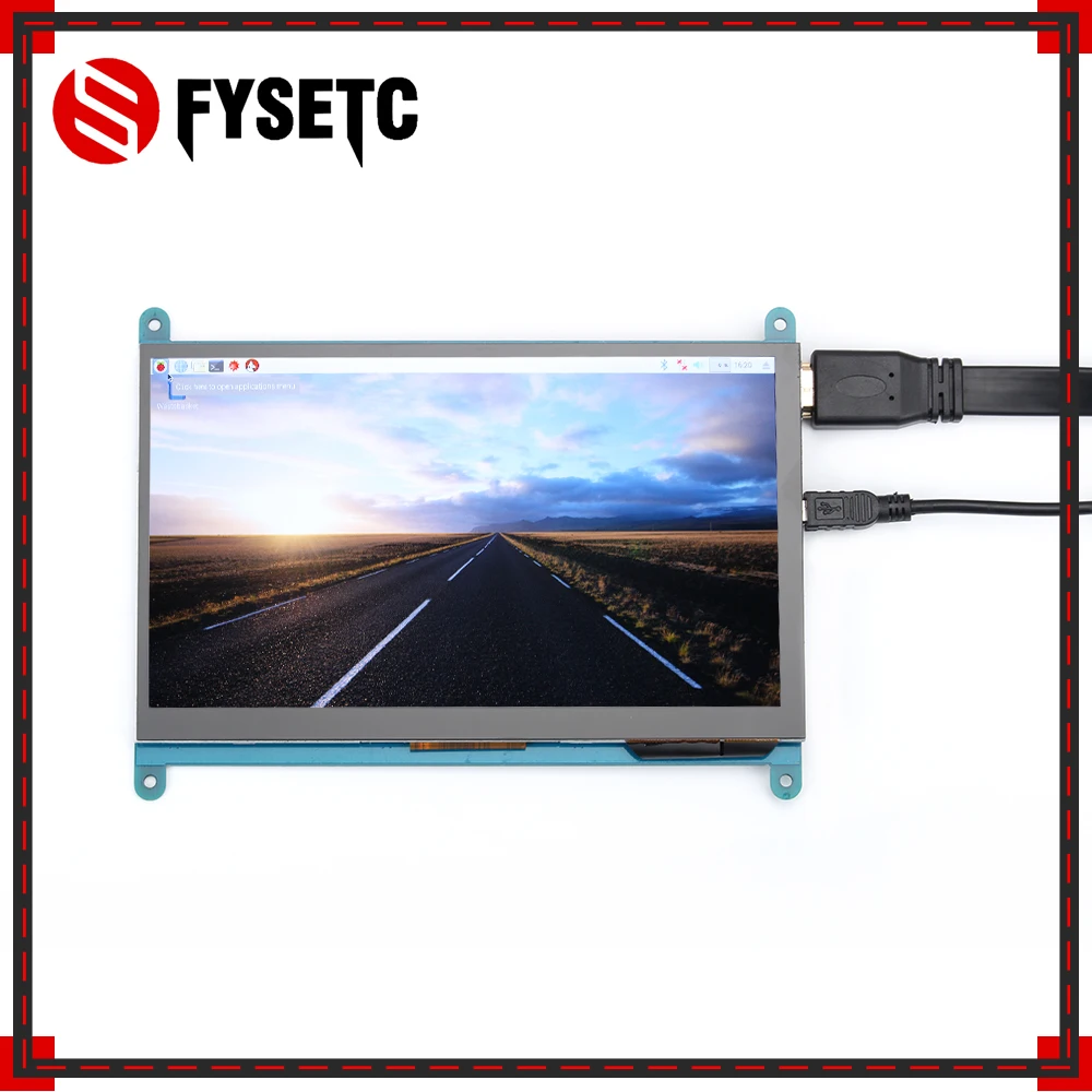 7 дюймов Raspberry Pi 3 Модель B + сенсорный экран Экран 800*480 емкостный ЖК дисплей HDMI