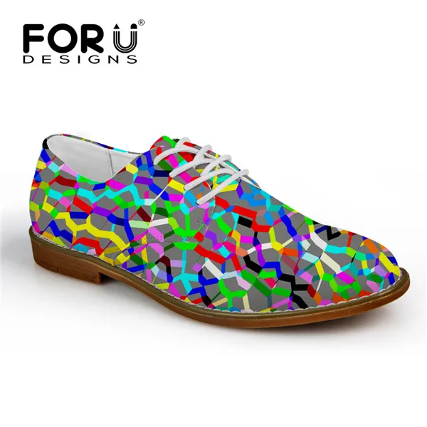 CA5491CE FORUDESIGNS/ модные мужские туфли на плоской подошве высокого качества, однотонные кожаные туфли, Повседневные Мужские модельные туфли-оксфорды на шнуровке в деловом стиле - Цвет: CA5491CE