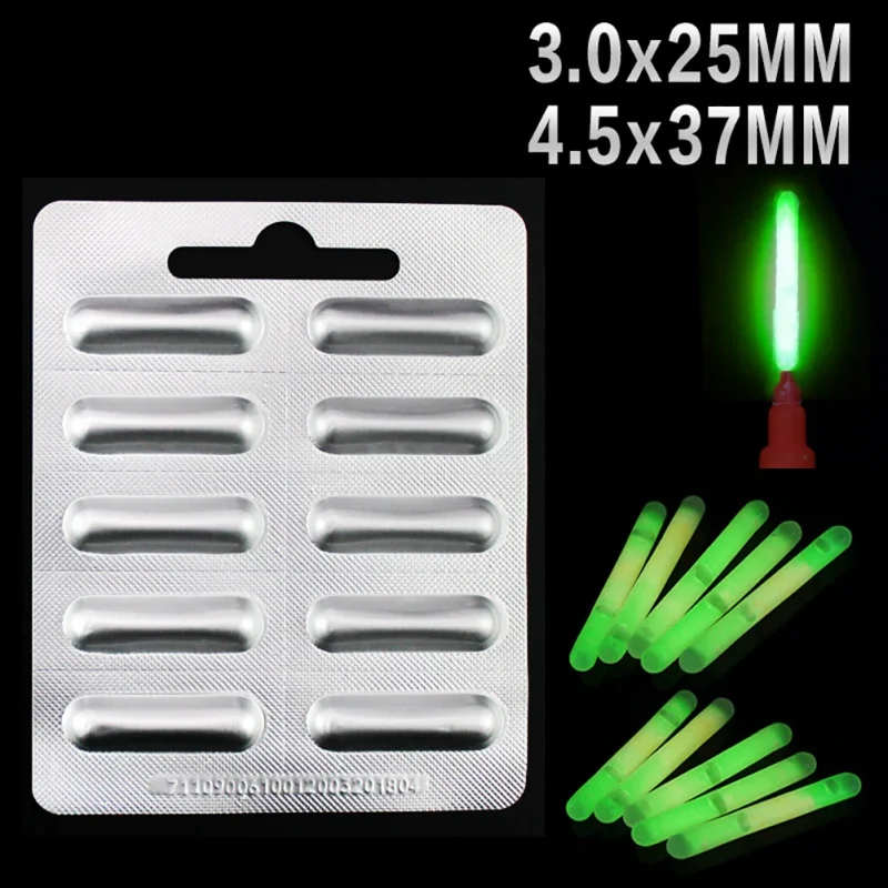 10 шт./лот светящаяся поплавок для ночной рыбалки Люминесцентная осветительная