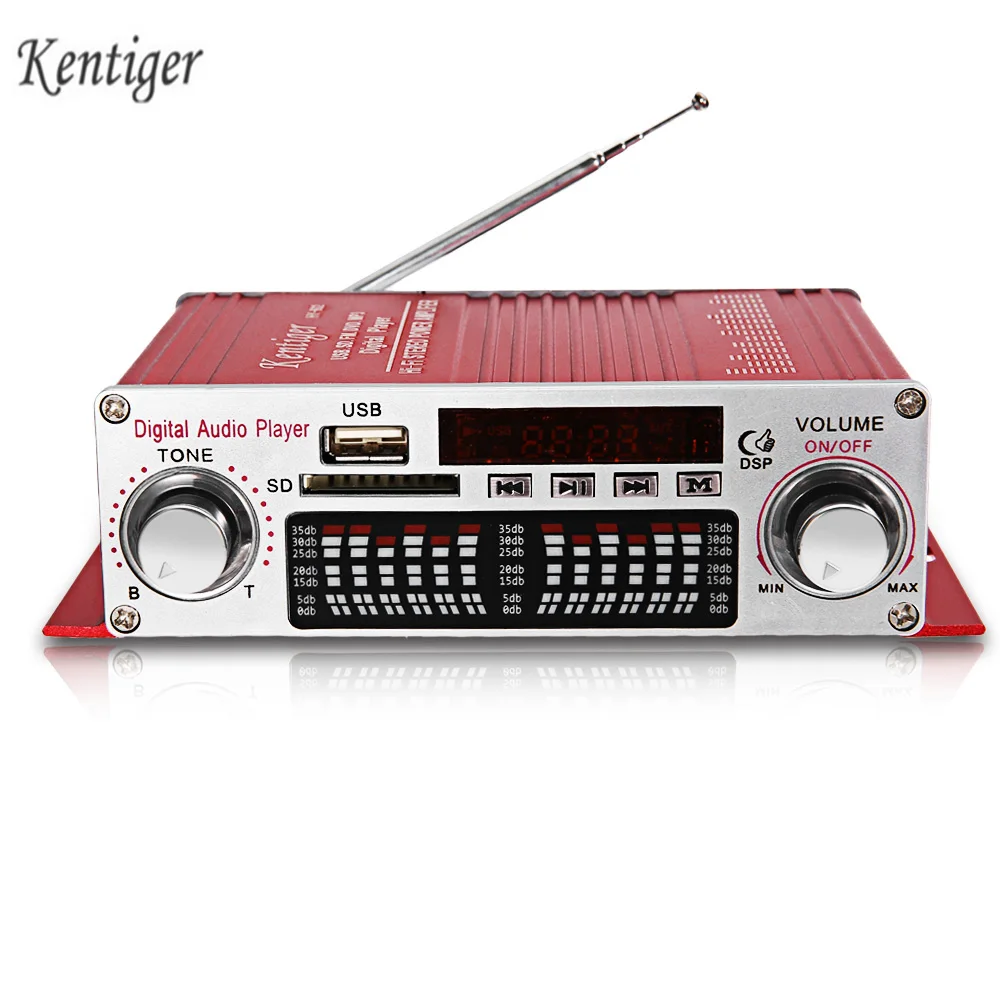 Kentiger Лидер продаж HY 602 HiFi бас стерео Мощность цифровой усилитель с ИК Управление FM