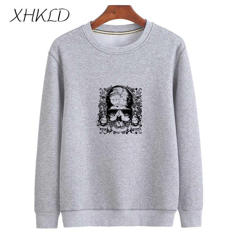Новая зимняя мужская Толстовка XHKLD с длинным рукавом Повседневная Уличная одежда
