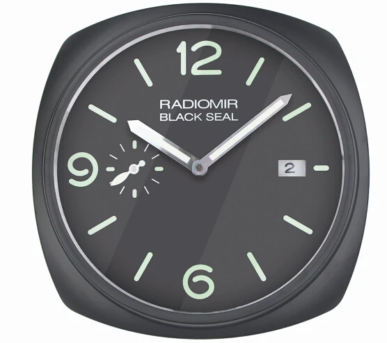 black with green S& F Часы формы настенные часы с датой работы для розничной торговли - Цвет: black with green