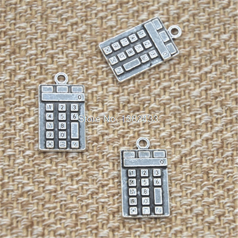 10 шт. подвеска калькулятор в античном серебряном цвете 13 х23 мм|charm pendant|charm antique