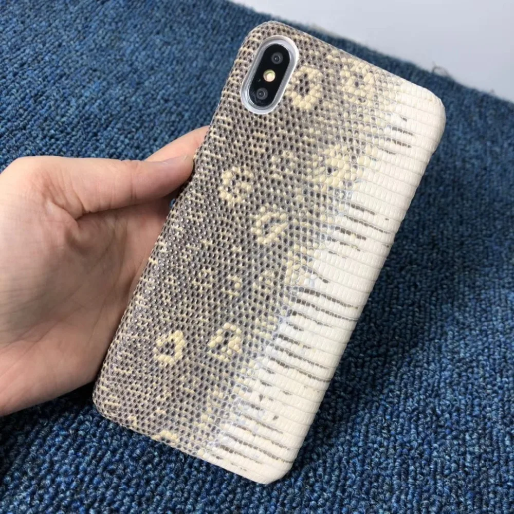 Для iPhone X XS Max XR Роскошный чехол из натуральной кожи ящерицы чехол для телефона для iPhone X
