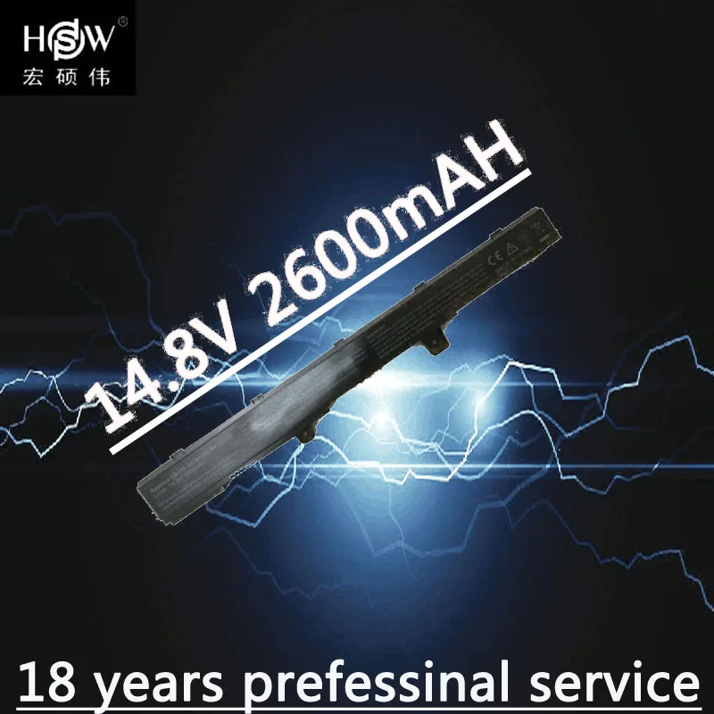 HSW Аккумулятор для ноутбука ASUS 0B110-00250100 A41N1308 A31N1319 X451 X551 X451C X451CA X551C X551CA ноутбук bateria