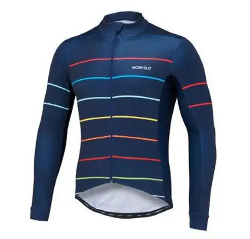 2018 Ретро Morvelo Мужская велосипедная Джерси с длинным рукавом Roap Ciclismo Одежда для