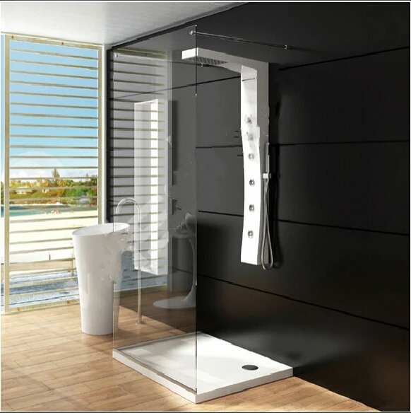 Каменная душевая панель с твердой поверхностью многофункциональная настенная