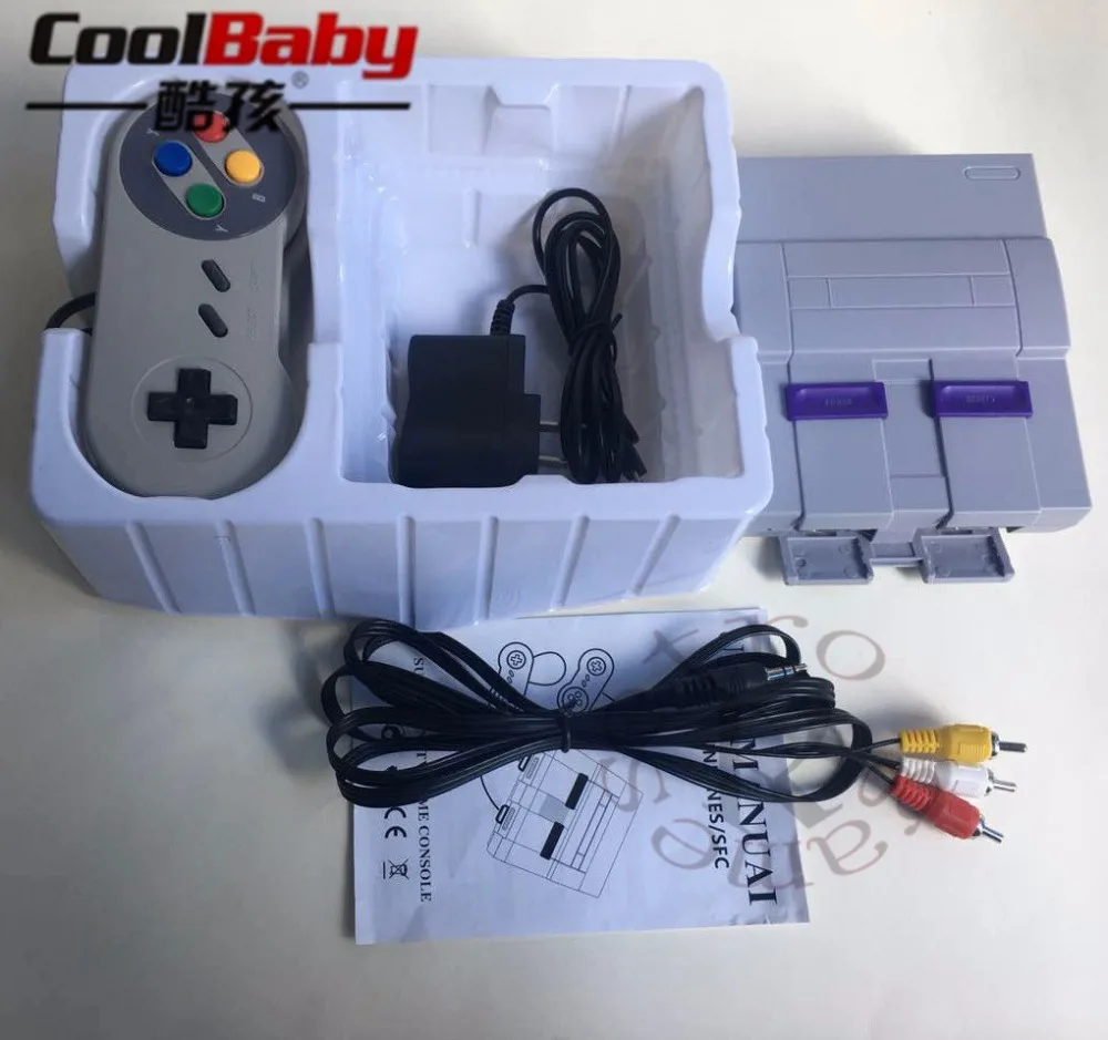 Для 16 битных игр Snes! Ретро Мини ТВ Видео игровая консоль с 94 встроенными битными