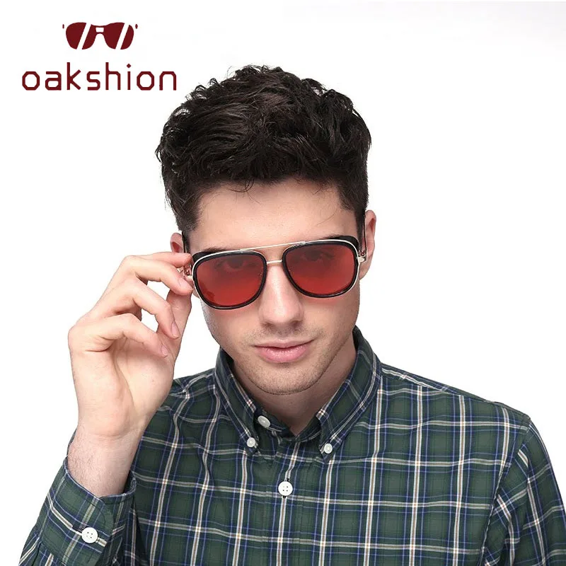 Солнцезащитные очки Oakshion в стиле стимпанк для мужчин винтажные дизайнерские