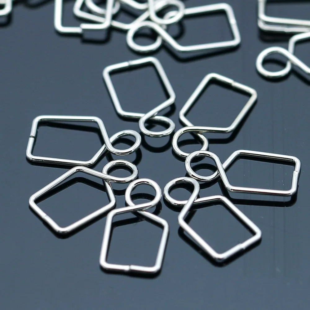 H & D 500 шт. серебряная пряжка с кристаллами для крепления шар призма фэн шуй