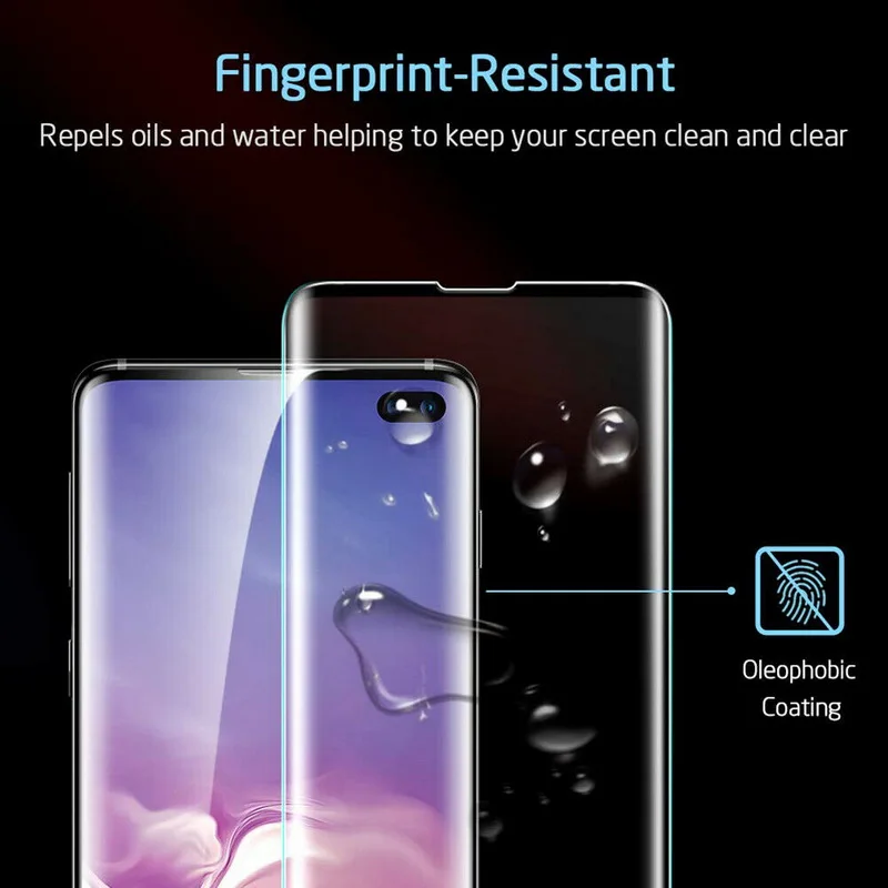 YISHANGOU 6D изогнутый протектор Закаленное стекло разблокированная версия для samsung S10 S10 PLUS NOTE 10 PRO Защитная крышка экрана
