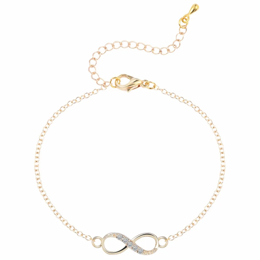 Cxwind модный хрустальный милый бесконечный свадебный ожерелье браслет Ювелирные