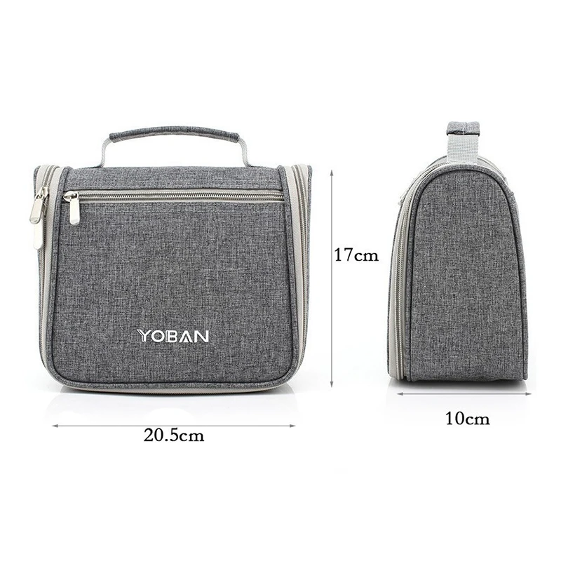 HMUNII Hanging Toiletry Bag Travel Toiletry Kit Cosmetic Bag Organizer Large Capacity with Sturdy Hanging Hook for Men, Women