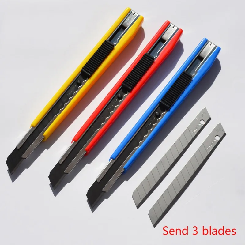 

Cars Tools Parts Yellow Car Sticker Art Knife Holder Blue Red Retouch Knife High-Carbon Steel Tools