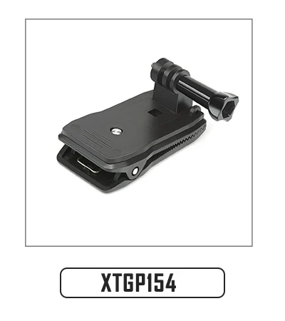 XTGP154 Съемка 360 градусов Поворотный рюкзак шляпа зажим Крепление для Gopro Hero 8 7 6 5 черный Xiaomi Yi 4K SJCAM Eken H9 Go Pro 7 аксессуар - Цвет: XTGP154