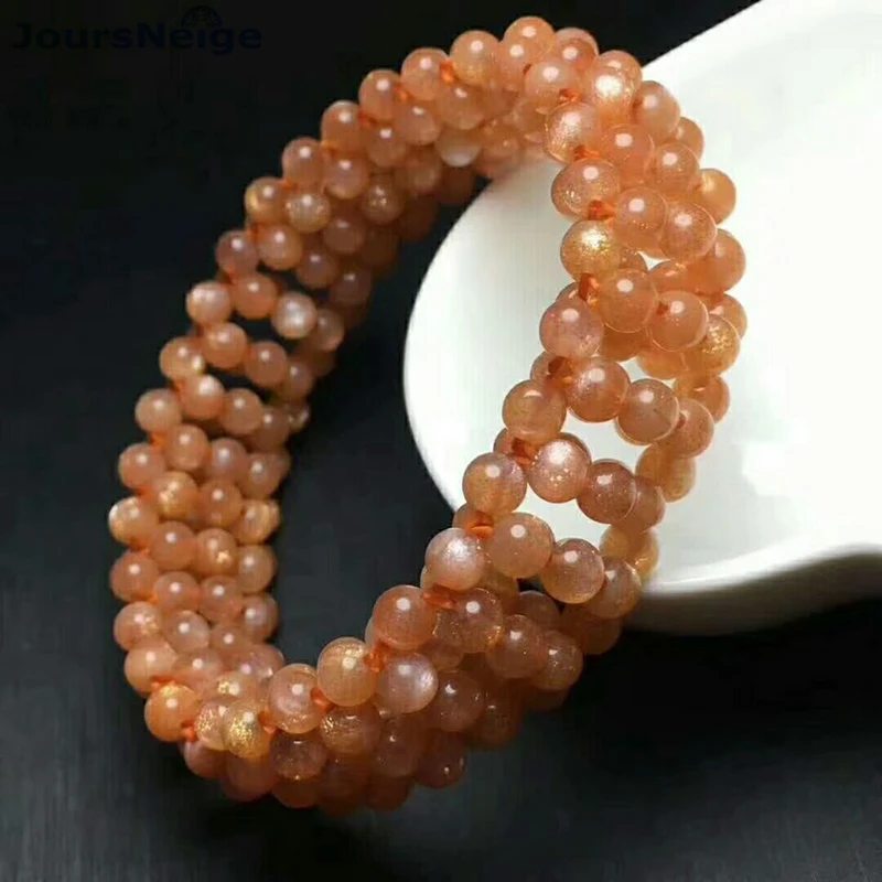 

Оптовая продажа, Оранжевые Браслеты из натурального солнечного камня, кристалл, ручная работа, женские модели, новогодний подарок, камень на удачу, ювелирные изделия
