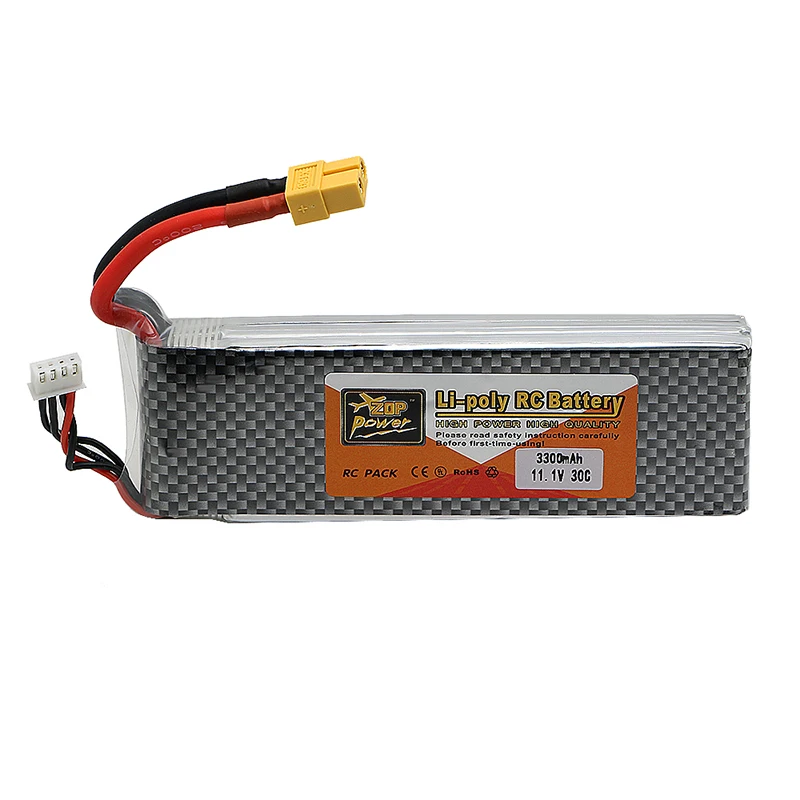 ZOP 3 S lipo аккумулятор 11.1 В 3300 мАч 30C Li 40C Для вертолет rc автомобилей лодка quadcopter
