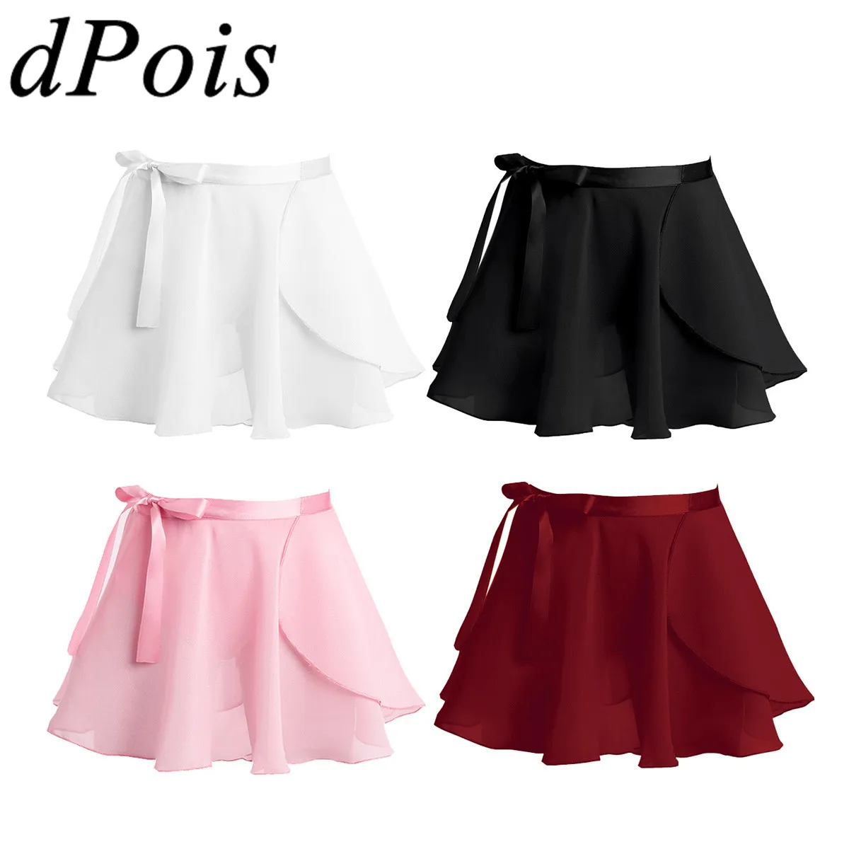 Детская базовая юбка и балерина с завязками на талии танцевальная одежда для