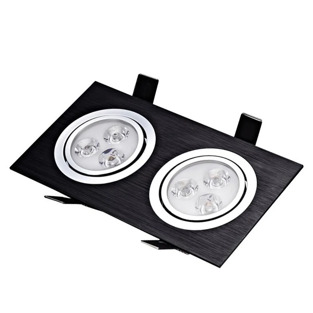 Светодиодный встраиваемый светильник ing двухточечный 6 Вт 10 14 18 24 облегающий