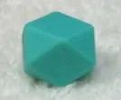 turquoise Смешанные цвета 100 шт./лот 14 мм Силиконовое жевательное ожерелье s бисер «геометрическая фигура»-силиконовые бусины-DIY Силиконовое ожерелье для прорезывания зубов - Окраска металла: turquoise