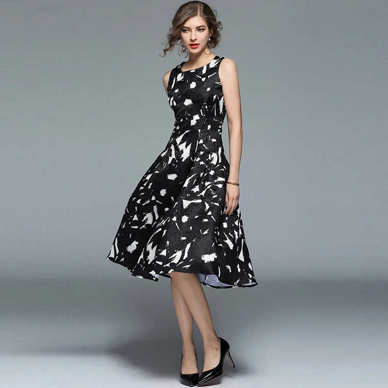 Zqlz 2018 летнее женское платье элегантный Вечеринка Винтаж Vestidos Mujer Мода О Средства