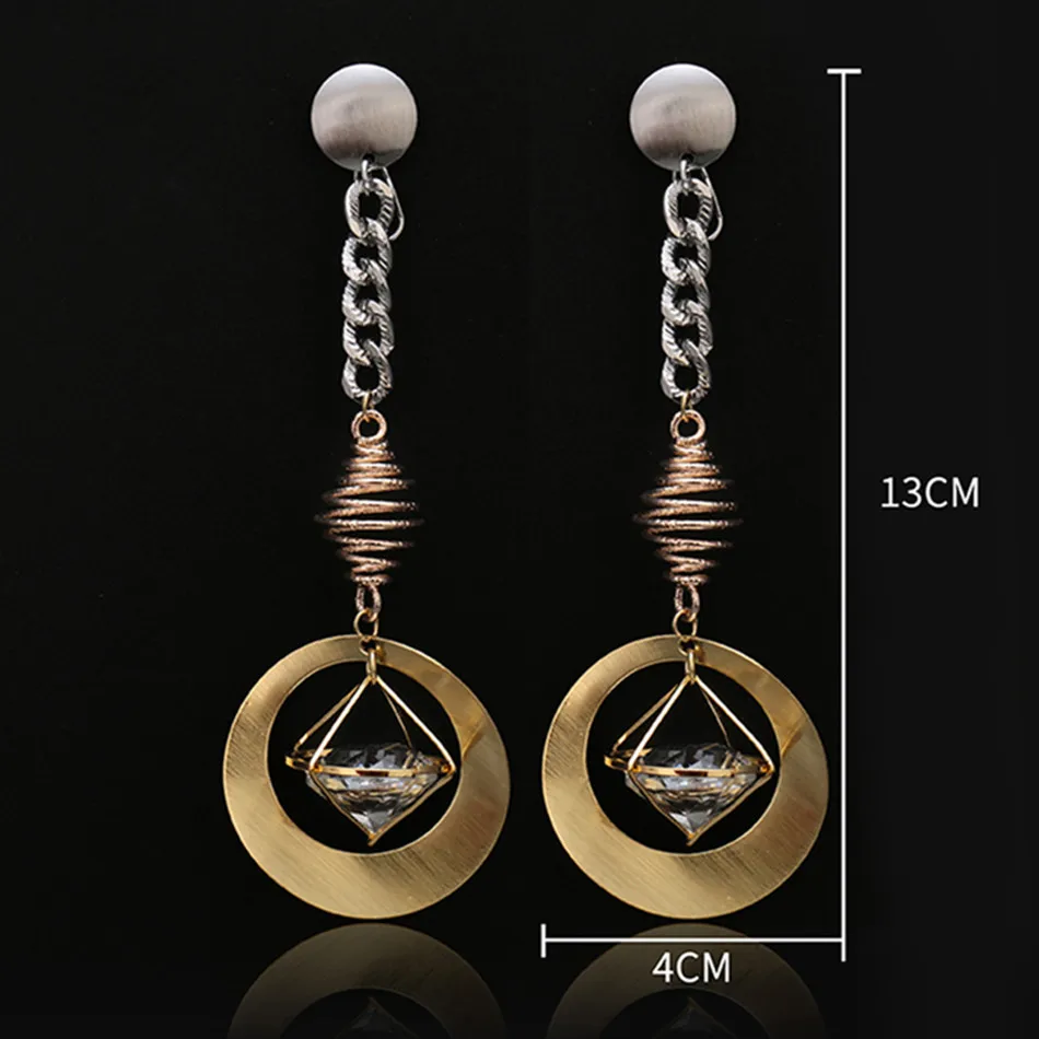 Женские Висячие серьги ZuoDi длинные свисающие свадебные