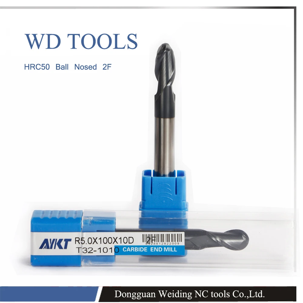 

free shipping 1ps 5.0RX24CX75X10D HRC50 10mm shank diameter BALL NOSE tungsten carbide end mill for CNC machine,caving mills