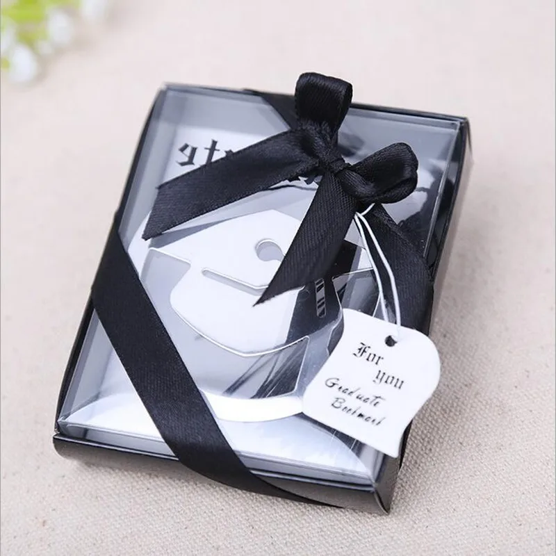 

Free shipping 20pcs graduation cap bookmark with Elegant black tassel graduate party and gifts party souvenirs