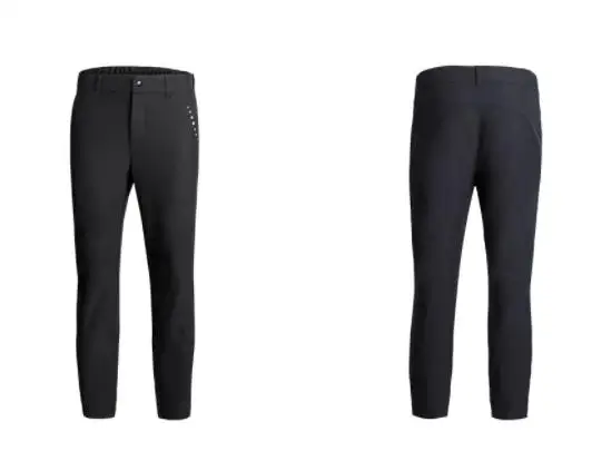 black L Xiaomi мужские деловые спортивные брюки влагопоглощающие быстросохнущие Четырехсторонние Стрейчевые брюки для бега фитнес мужские спортивные штаны - Цвет: black L