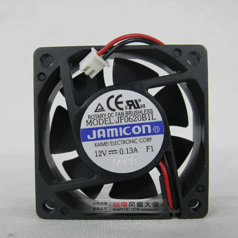 

6CM 6020 12V double ball power supply cooling fan JF0620B1L 3700 rpm