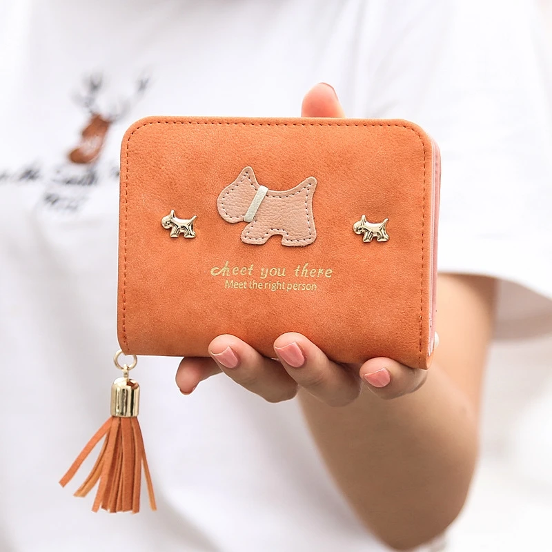 Women Wallet Female Lady Cute Puppy Short Small Ladies Purse | Багаж и сумки