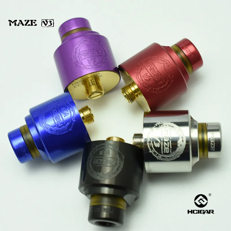 Оригинал Hcigar дизайн лабиринт V3 rda распылителя с нижней подачи pin электронные