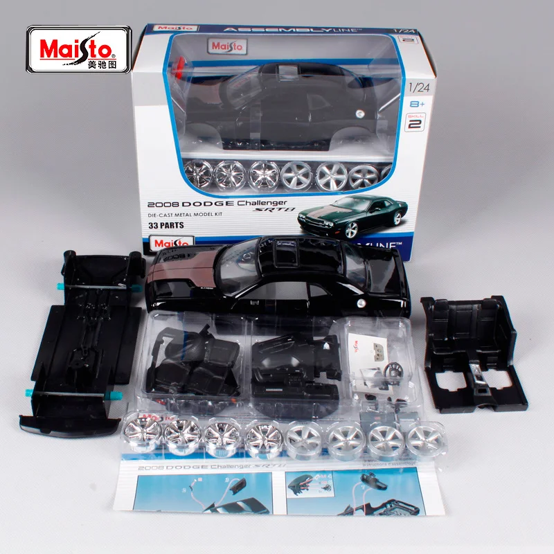 Модель автомобиля Maisto 1:24 2008 Dodge Challenger SRT8 сборная литая модель игрушка для детей