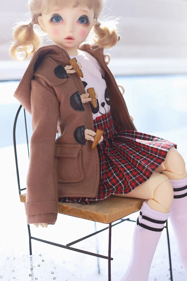 BJD кукольный светильник, шерстяное пальто для 1/4 BJD MSD MDD, кукольная одежда, кукольные аксессуары, рубашки и топы