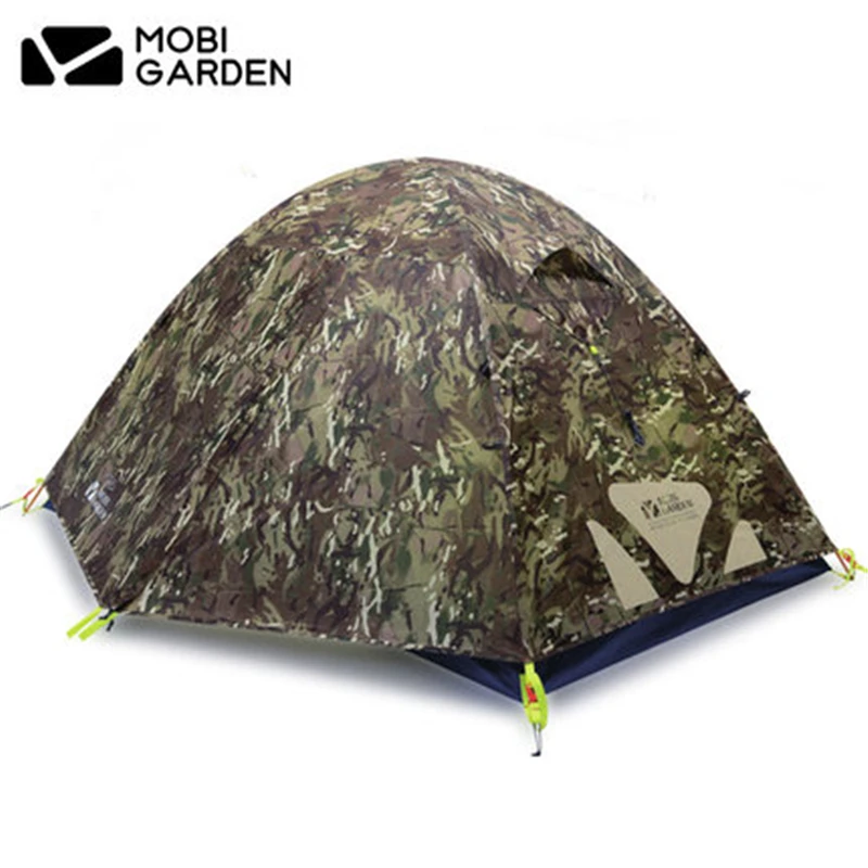 Mobi Garden/Высокое качество камуфляж Ультралайт палатка 2 3 человека двойной слой