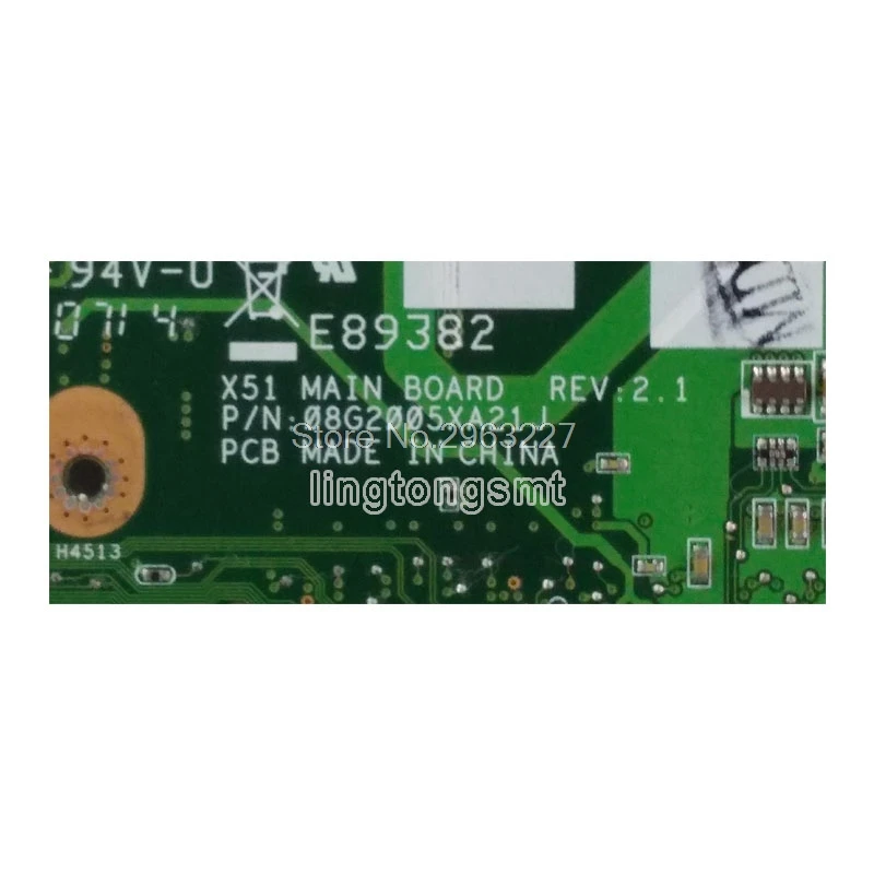 X51R материнская плата REV 2,1 DDR2 667 DRAM для ASUS X51R X51 материнская плата для ноутбука X51R материнская плата X51R тест материнской платы ОК