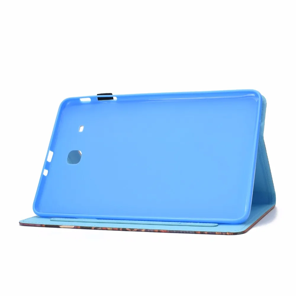 Модный чехол с принтом для планшета Samsung GALAXY Tab E 9 6 дюйма T560 / T561/T565 подставка Galaxy +